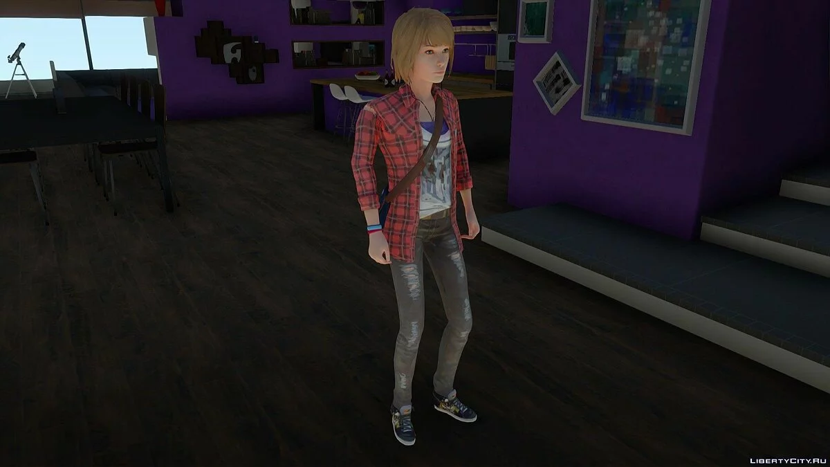 Максин Колфилд в костюме Рэйчел Эмбер из Life is Strange / GTA San Andreas