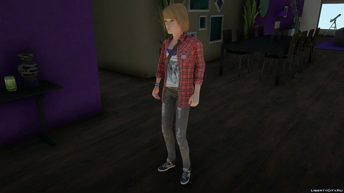 Максин Колфилд в костюме Рэйчел Эмбер из Life is Strange / GTA San Andreas