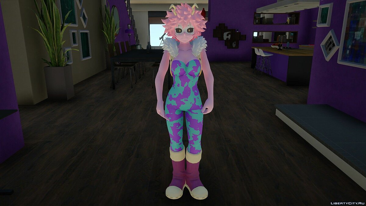 Замена mina_ashido.dff в GTA San Andreas (2 файла)