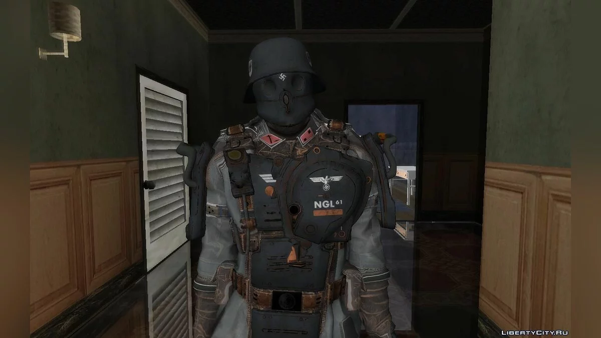 Нацистский солдат из игры Wolfenstein II TNC / GTA San Andreas