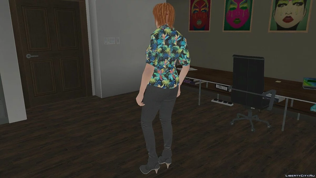 Рандомный скин девушки из GTA Online / GTA San Andreas