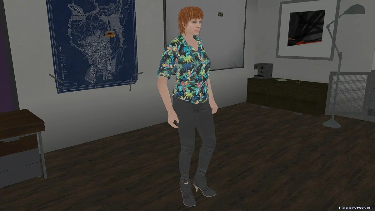 Рандомный скин девушки из GTA Online / GTA San Andreas