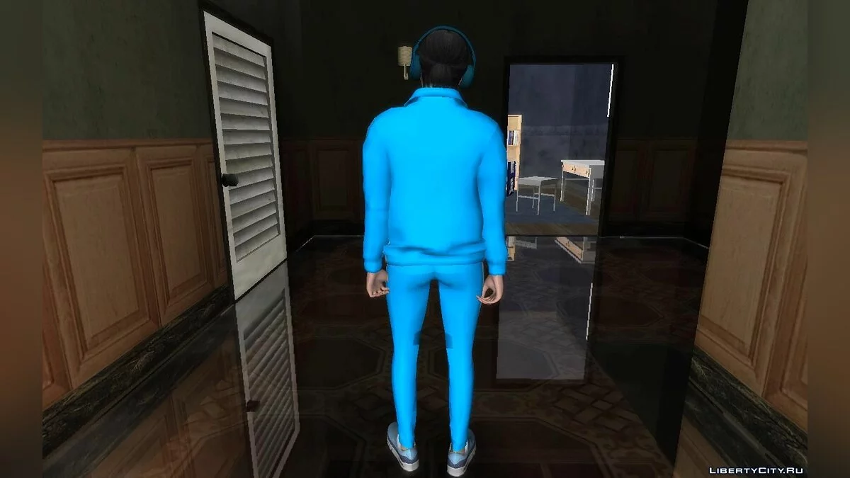 Рандомный женский скин из GTA Online #22 (Азиатка в спортивном костюме Адидас) / GTA San Andreas