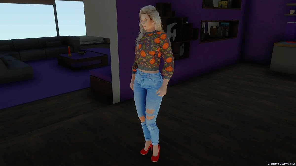 Сара Брайант в повседневной одежде v3 / GTA San Andreas