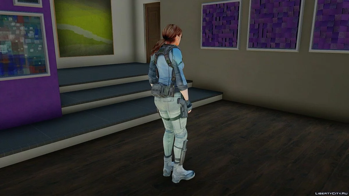 Джилл Валентайн из Resident Evil: Revelations / GTA San Andreas
