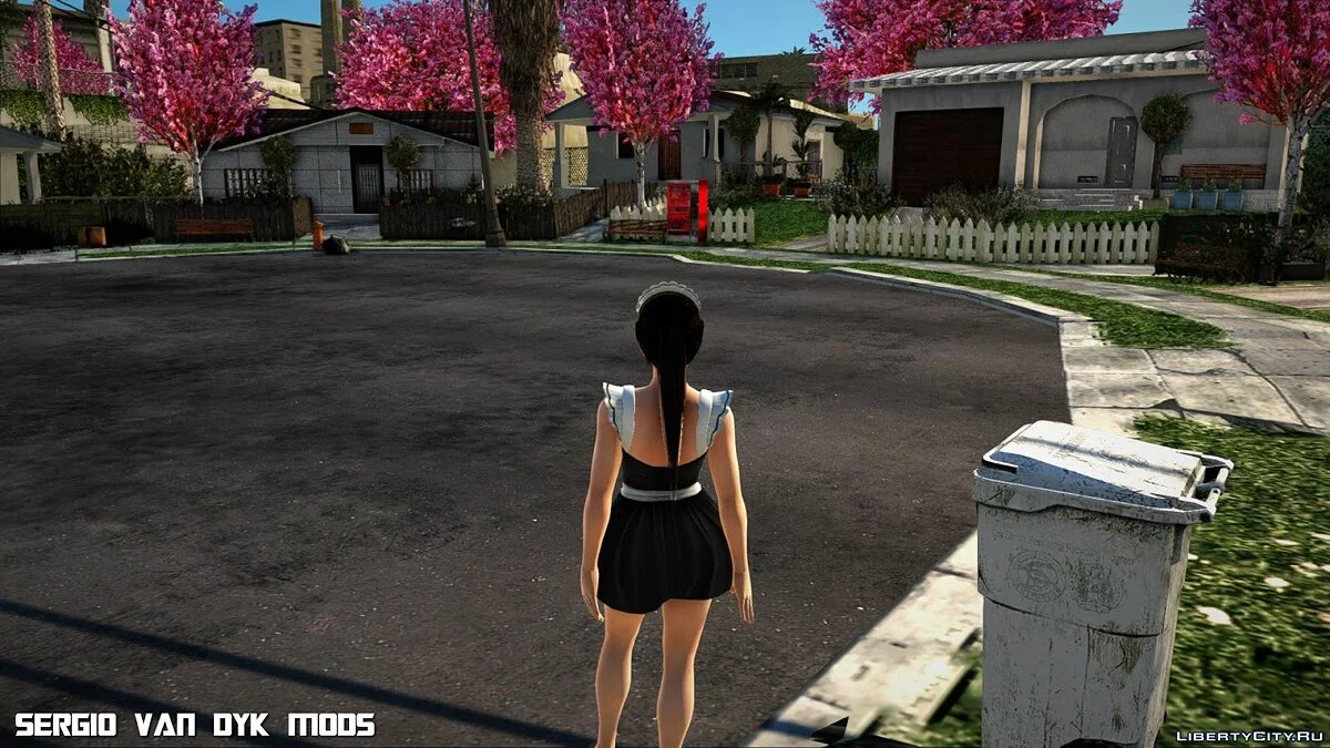 Горячая Кокоро в униформе горничной  / GTA San Andreas