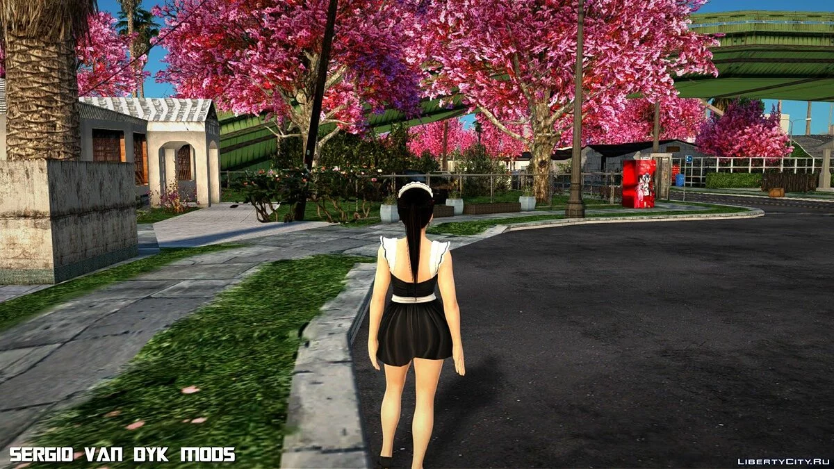 Горячая Кокоро в униформе горничной  / GTA San Andreas