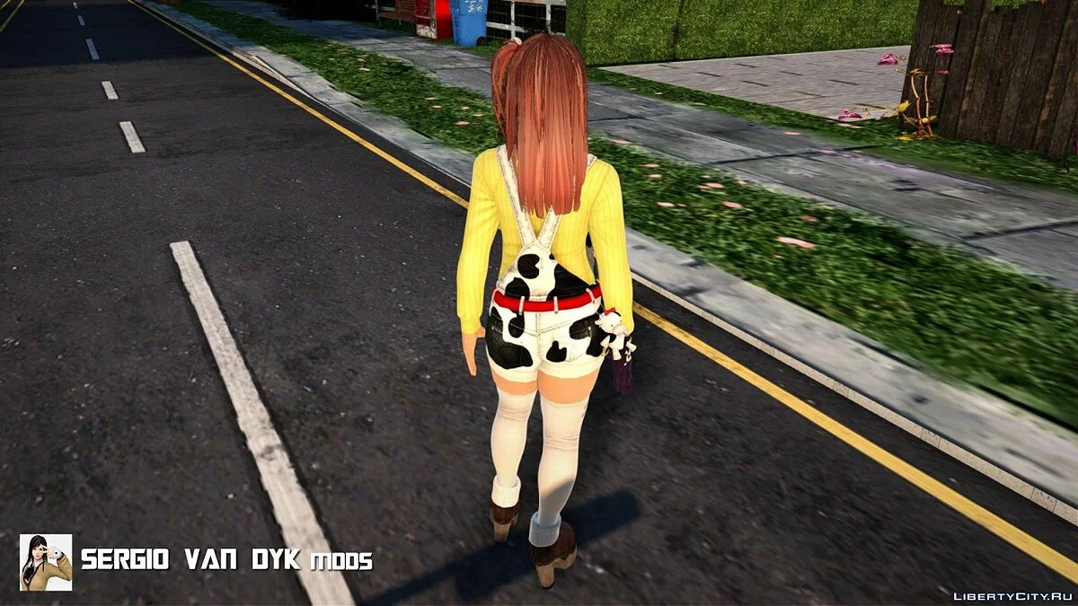 Хонока в костюме ковбоя  / GTA San Andreas