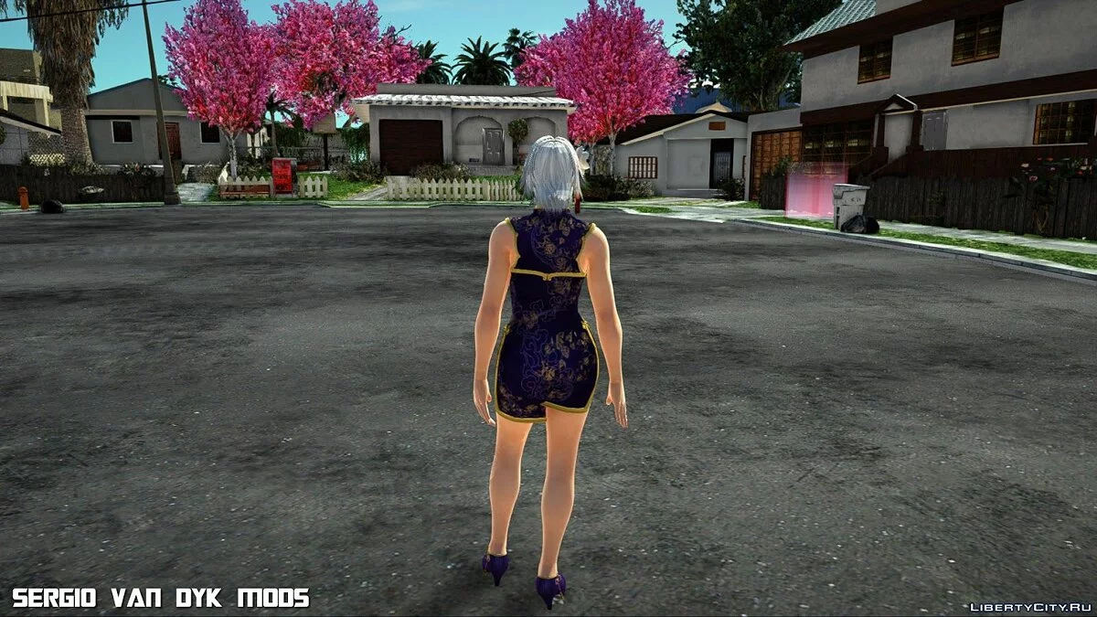 Кристи в мандариновом платье  / GTA San Andreas