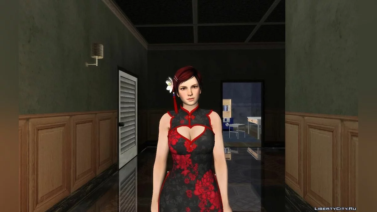 Мила в мандариновом платье из DOA5LR / GTA San Andreas