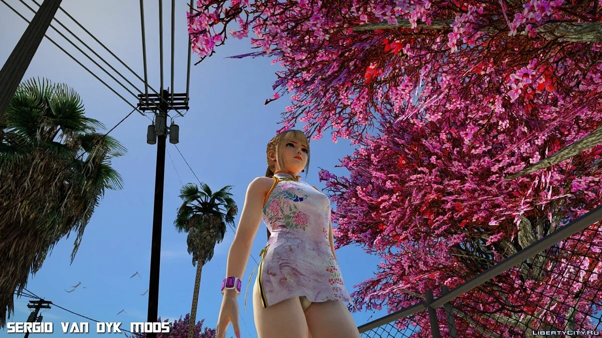 Мэри Роуз в китайском платье / GTA San Andreas
