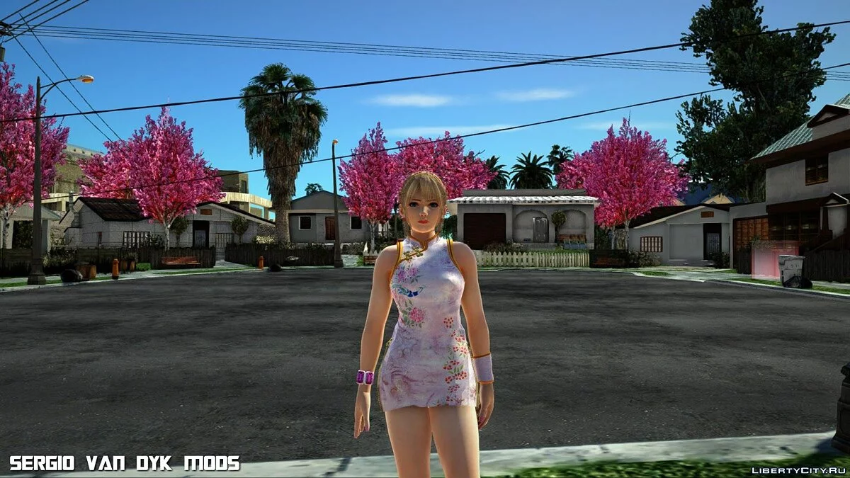 Мэри Роуз в китайском платье / GTA San Andreas