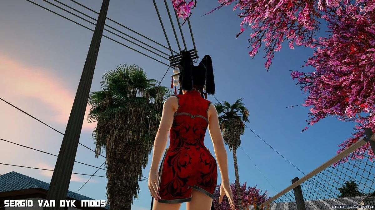 Ниотенгу в мандариновом платье  / GTA San Andreas