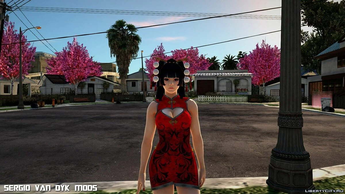 Ниотенгу в мандариновом платье  / GTA San Andreas