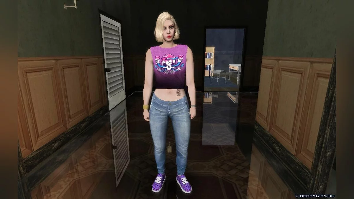 Рандомный скин девушки-блондинки из GTA Online #8 / GTA San Andreas
