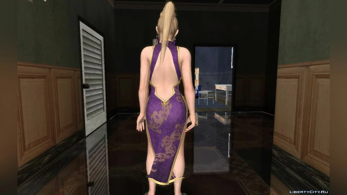 Рэйчел в мандариновом платье из DOA5LR / GTA San Andreas