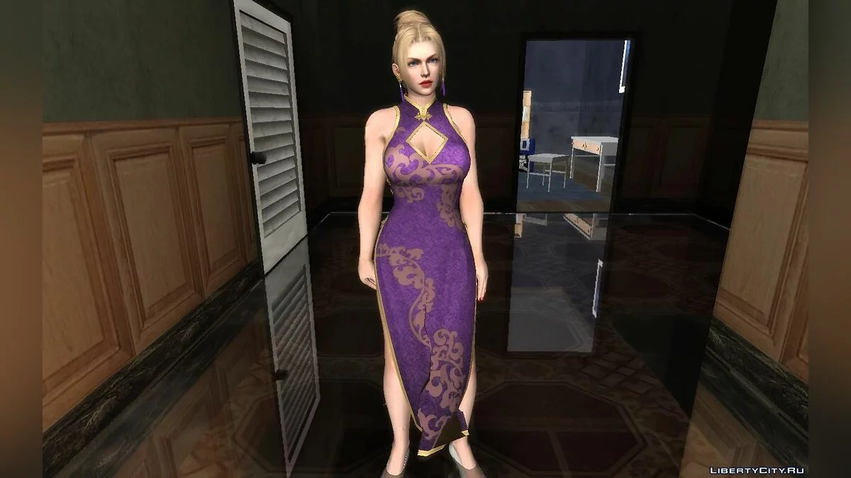 Рэйчел в мандариновом платье из DOA5LR / GTA San Andreas