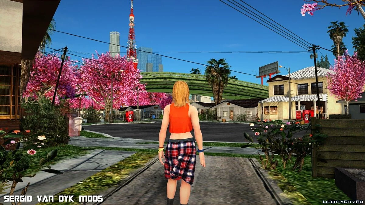 Тина в повседневной одежде из DOA6 / GTA San Andreas
