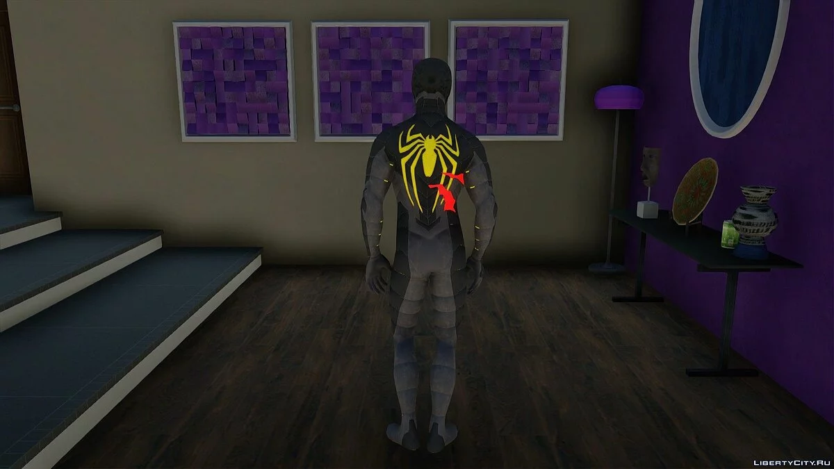 Человек-паук в костюме Анти-Ок / GTA San Andreas