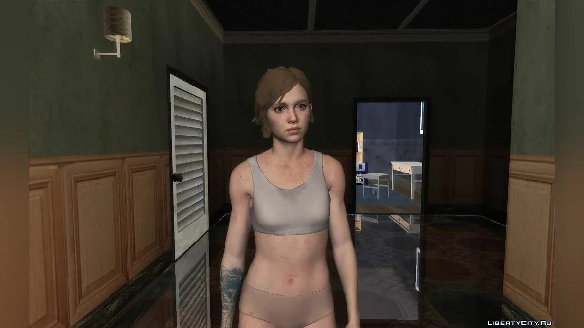 Элли в нижнем белье из The Last of US / GTA San Andreas
