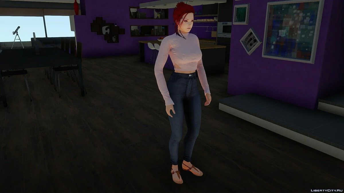 Касуми в повседневной одежде v20 / GTA San Andreas