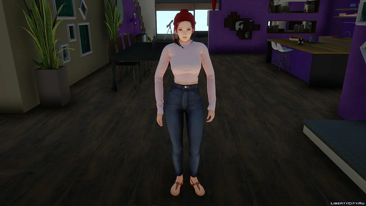 Касуми в повседневной одежде v20 / GTA San Andreas