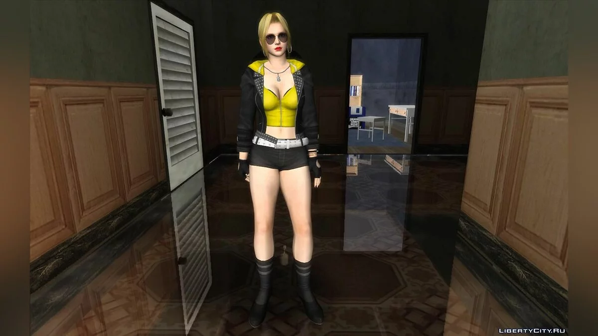 Хелена Дуглас из DOA в кожаном костюме / GTA San Andreas