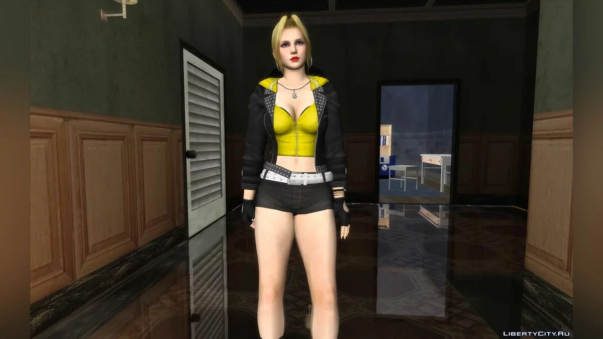 Хелена Дуглас из DOA в кожаном костюме / GTA San Andreas