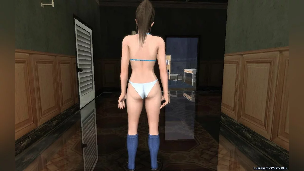 Хитоми из DOA в униформе летней школы / GTA San Andreas