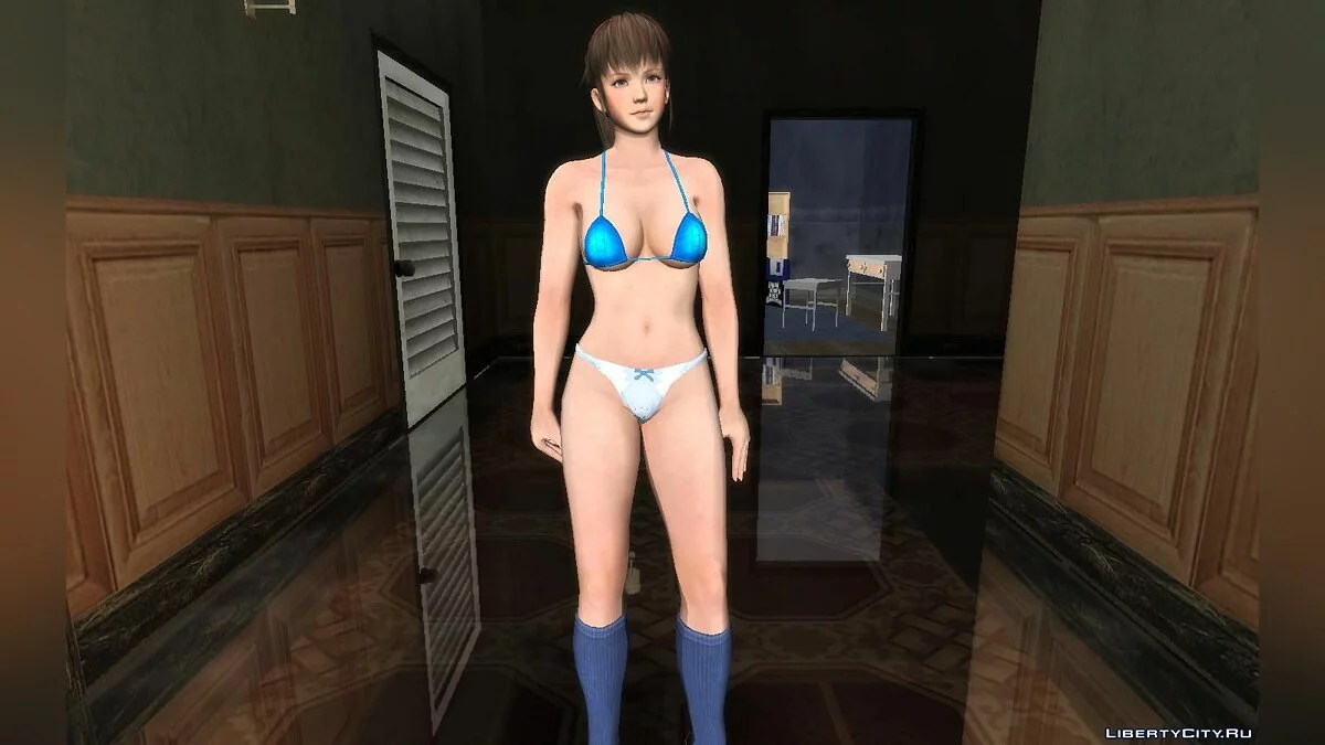 Хитоми из DOA в униформе летней школы / GTA San Andreas