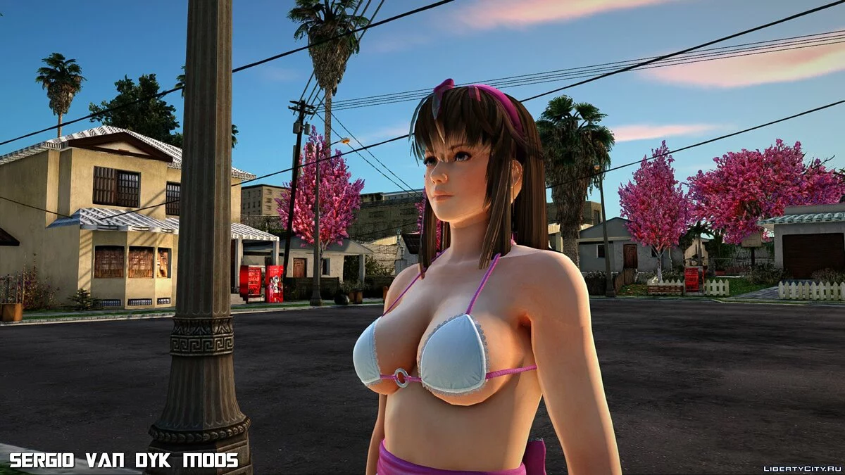 Хитоми в одежде День святого Валентина v2 / GTA San Andreas