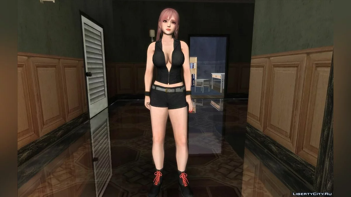 Хонока из DOA  в кожаном костюме / GTA San Andreas