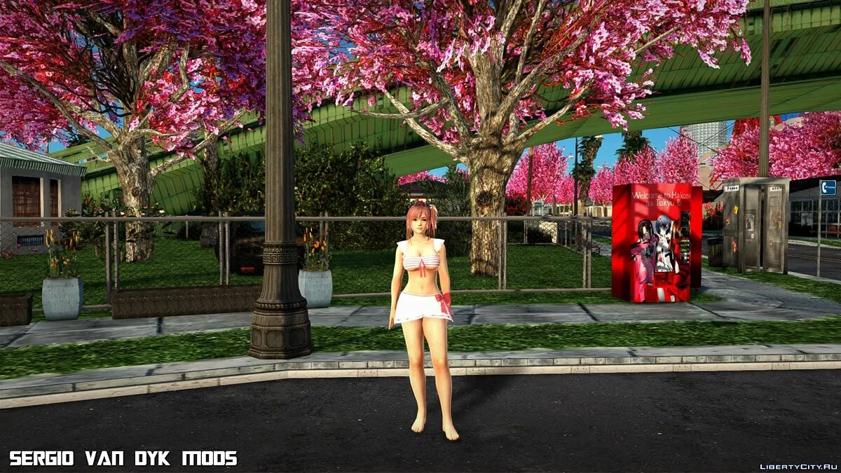 Хонока в бикини из Dead or Alive Xtreme Venus Vacation / GTA San Andreas