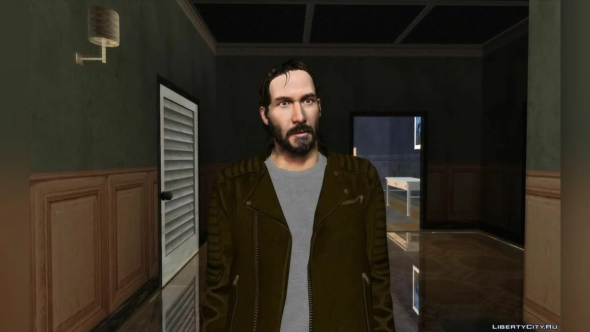 Киану Ривз в повседневной одежде / GTA San Andreas
