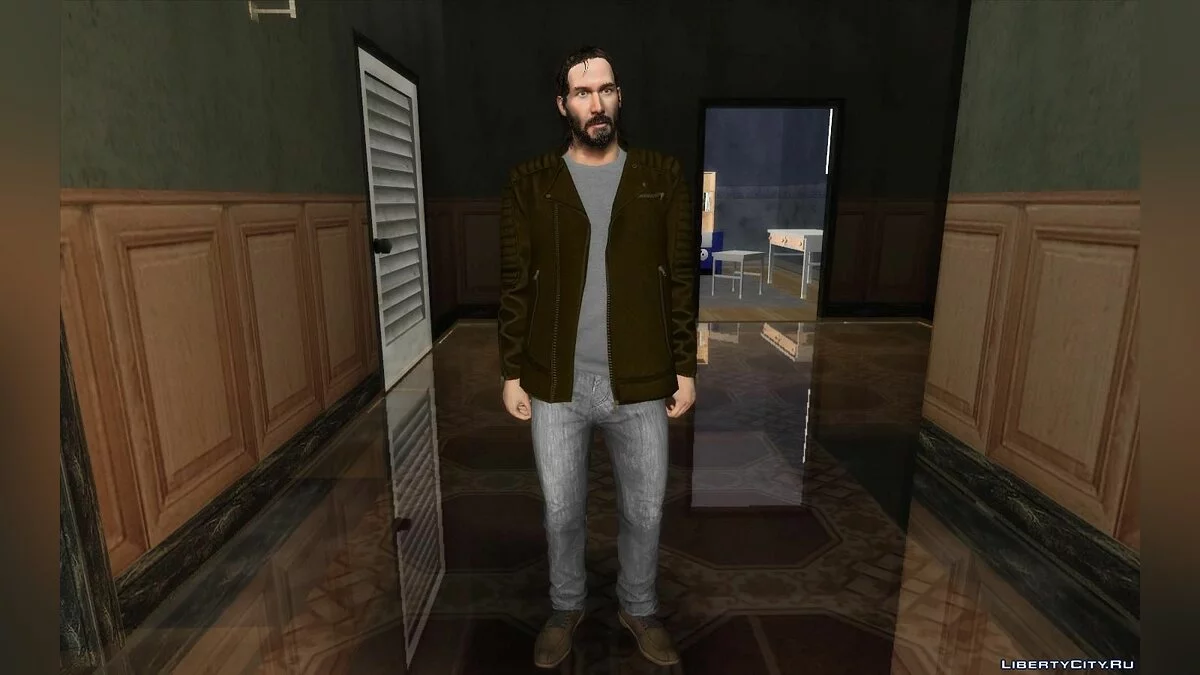 Киану Ривз в повседневной одежде / GTA San Andreas