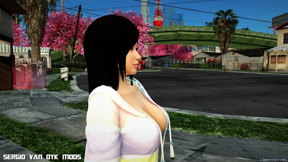 Кокоро в мягкой пушистой парке SSR из Dead or Alive Xtreme Venus Vacation / GTA San Andreas