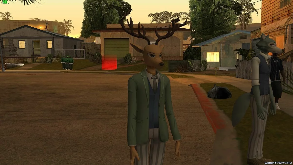 Легоси и Луис из Beastars / GTA San Andreas
