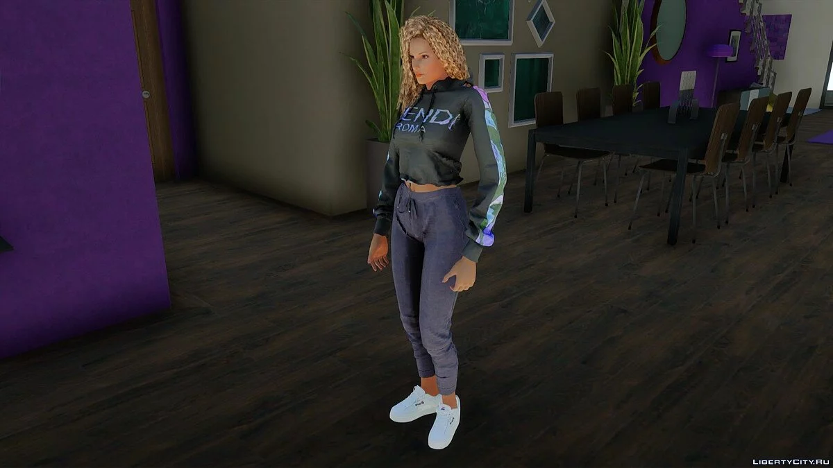 Лиза Хэмилтон в повседневной одежде v9 / GTA San Andreas
