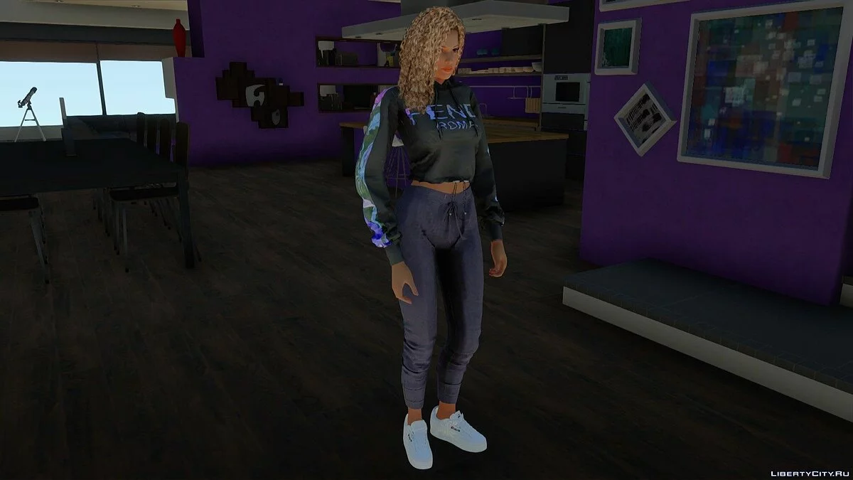 Лиза Хэмилтон в повседневной одежде v9 / GTA San Andreas