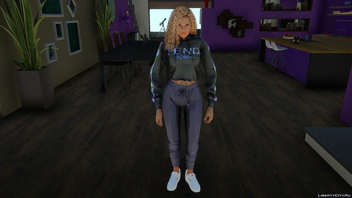 Лиза Хэмилтон в повседневной одежде v9 / GTA San Andreas