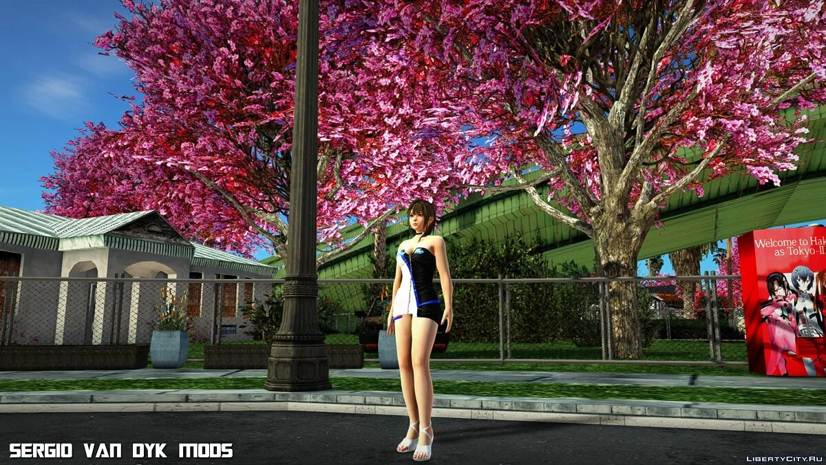 Мисаки в платье из Dead or Alive Xtreme Venus Vacation / GTA San Andreas