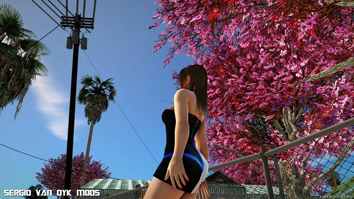 Мисаки в платье из Dead or Alive Xtreme Venus Vacation / GTA San Andreas