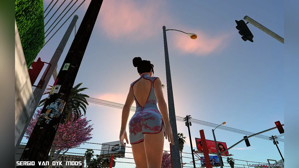 Мэй Ширануи в платье ципао / GTA San Andreas