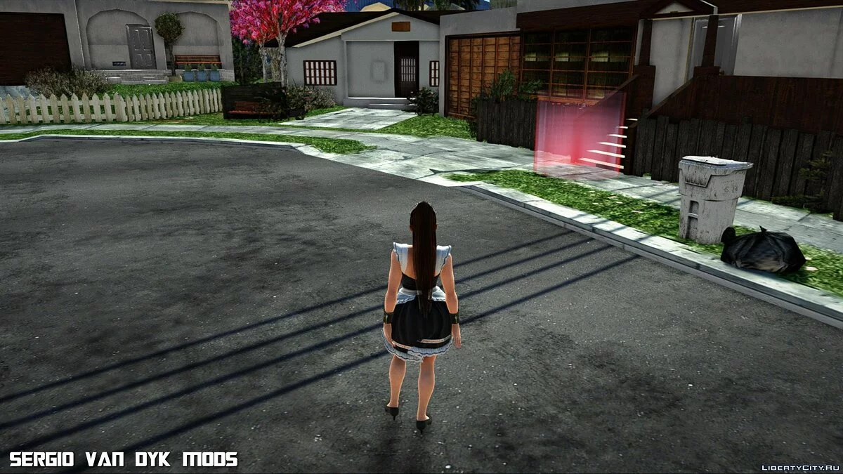 Мэй Ширануи в униформе горничной / GTA San Andreas