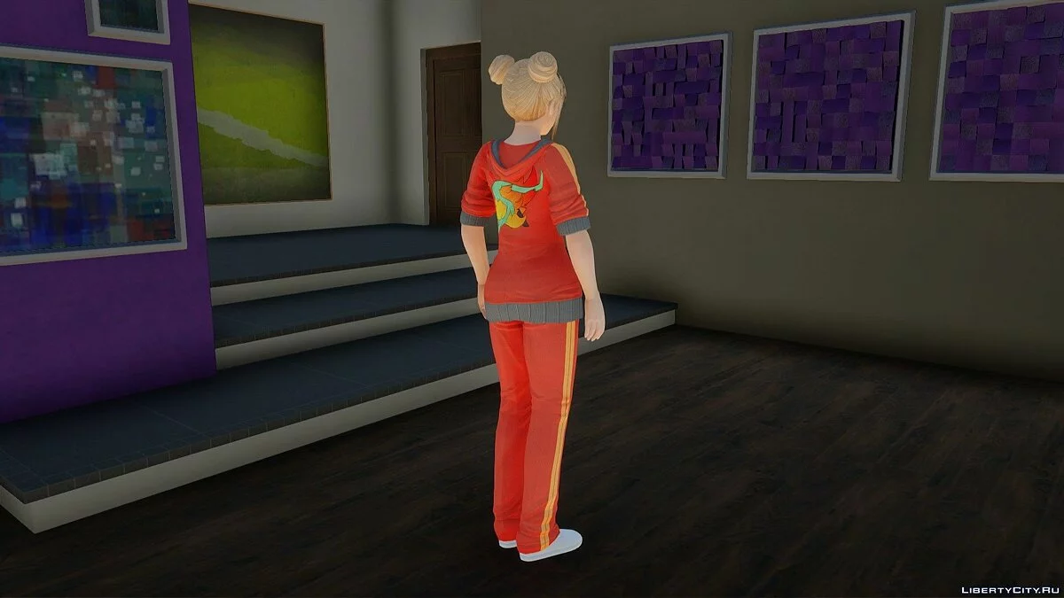 Мэри Роуз в малиновой шиноби / GTA San Andreas
