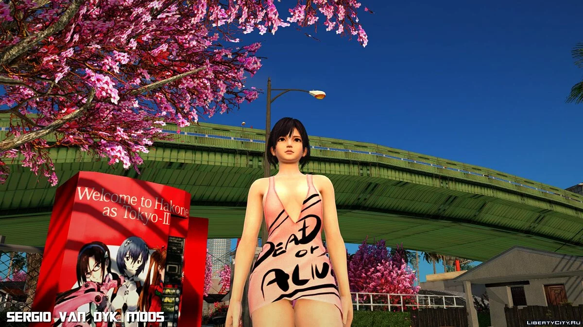 Нагиса в купальнике из Dead or Alive Xtreme Venus Vacation / GTA San Andreas