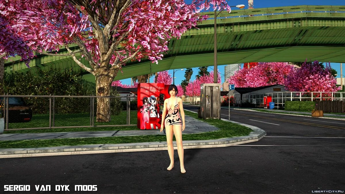 Нагиса в купальнике из Dead or Alive Xtreme Venus Vacation / GTA San Andreas