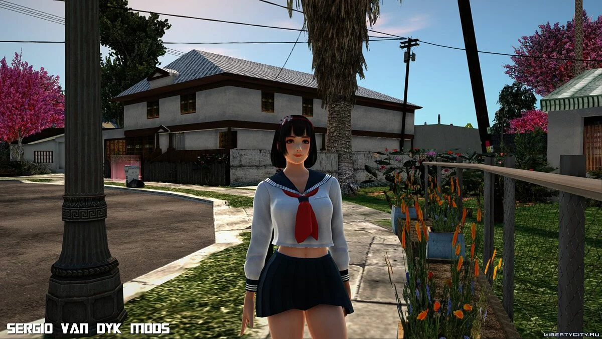 Наотора Ли в матросской школьной форме / GTA San Andreas