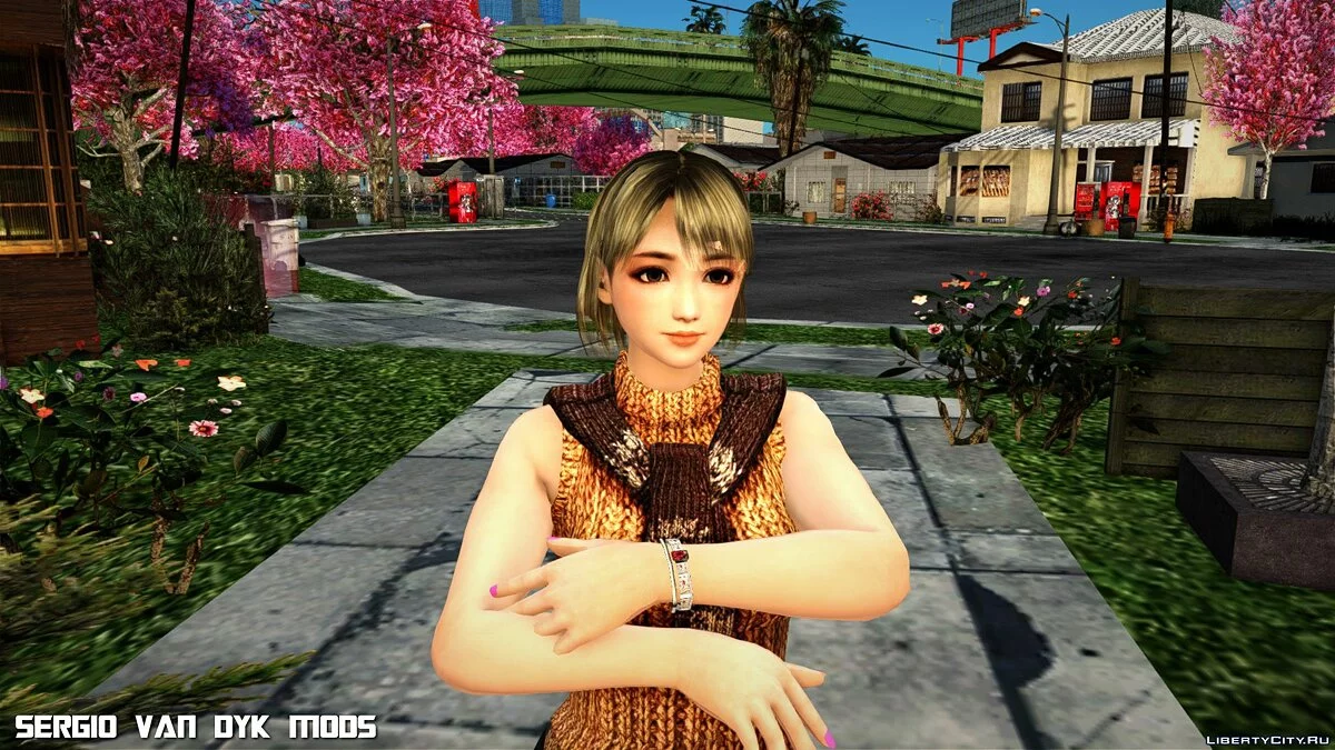Наотора Ли в одежде Эшли Грэхэм из Resident Evil 4 / GTA San Andreas
