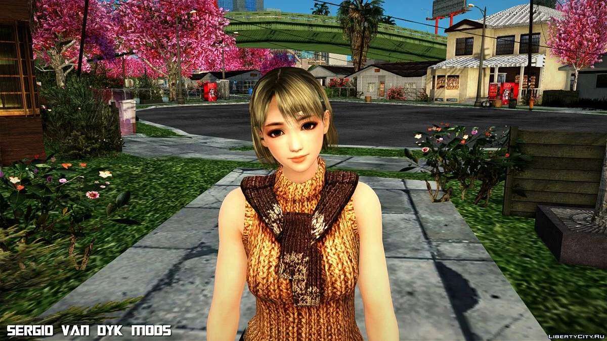 Наотора Ли в одежде Эшли Грэхэм из Resident Evil 4 / GTA San Andreas